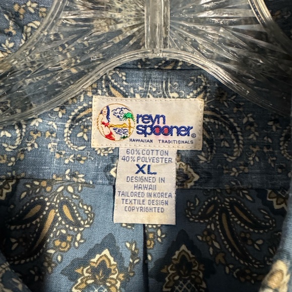 Reyn Spooner Hawaiian Aloha Shirt Pullover Pineapple Print Cotton Blend Sz XL - Picture 11 of 12